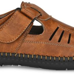 Mens Synthetic Leather Sandals| Sandals For Men Stylish Daily Use| Sandals For boys| Roman Sandals | Partywear Sandals| Formal Sandal Loafers For Men-image-14