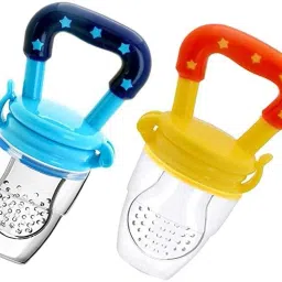 Food/Fruit Nibbler with Extra Mesh, Soft Pacifier/Feeder, Teether For Baby Feeder-12
