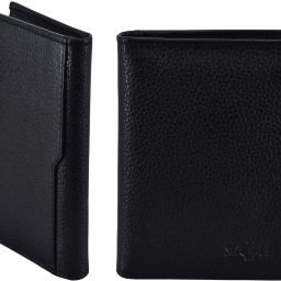 Men Casual, Formal, Trendy Black Genuine Leather RFID Wallet-image-60