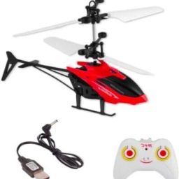 Plastic hand Induction Type 2-in-1 Flying Indoor Helicopter_102 (Blue)-image-81