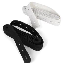 Elastic Thread and Cord White, Black Elastic-image-23
