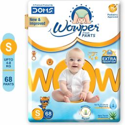 Fresh Baby Diapers Pants by Doms| Wetness Indicator|Upto 12Hrs Absorb | 4-8 Kg - S-image-96
