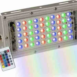50W RGB LED Brick Light Multi Color with Remote Waterproof IP66 LED Flood Light (50WATT,Plastic) Flood Light Outdoor Lamp-18