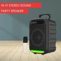 FRONY Monster (BLUETOOTH TROLLEY SPEAKER) High Bass Sound Quality With Karaoke MicA454 35 W Bluetooth Party Speaker-image-85