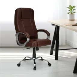 Mega High Back Ergonomic | Adjustable Height | Swivel | Executive Leatherette Office Arm Chair-image-66