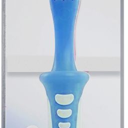 Baby Training Toothbrush Anti Choking Baby Oral Hygiene - LESSON 3 BLUE (EN) Ultra Soft Toothbrush-image-9