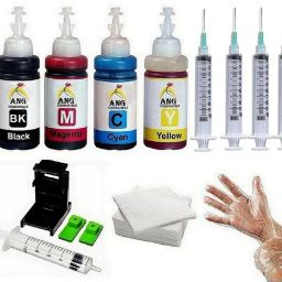 Ang Refill ink Pixma E400 E410 E417 E460 E470 E477 E480 E3170 E3177 Printers Black + Tri Color Combo Pack Ink Cartridge-84