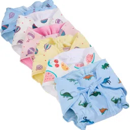 Baby cotton printed nappy reusable and washable Pack of 6-8