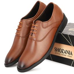 SHOZANIA Men Leather Formal Derbys Shoes-image-70