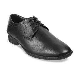 WALKWAY by Metro Men Black Textured Leather Formal Derbys-image-28