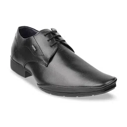 WALKWAY by Metro Men Black Solid Leather Formal Derbys-image-37