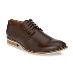 Hirels Men Brown Solid Formal Derbys-picture-32