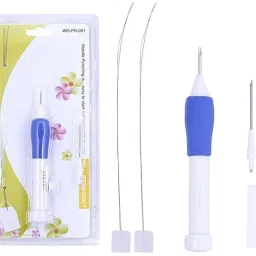 Punch Needle Set for Embroidery, Needle 2 sizes, Threader, Embroidery Pen Knitting Pin-5