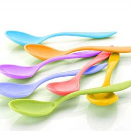 Unbrekable ABS Stylist Spoon Plastic Ice Tea Spoon, Dessert Spoon, Ice-cream Spoon, Soup Spoon Set-21