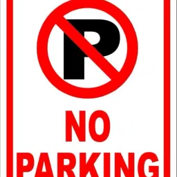 No Parking Emergency Sign-image-46