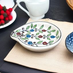 Multi Printed Small Spoon Rest Pack Of 1 Ceramic Table Spoon-image-28