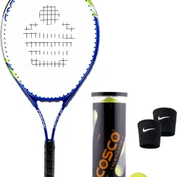 Drive-26 Junior Size Racket (10 to 12 Year) With Tennis Ball Multicolor Strung Tennis Racquet-image-39