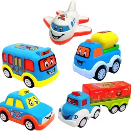 Unbreakable Toy Plastic Cars Bus Truck Aeroplan-image-86