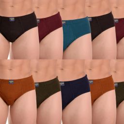 Pack of 10 Solid Men Brief-18