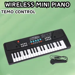 (Piano Keyboard) Toy with 37 Key, Recording and Mic, Adapter for DC Power E338 (Piano Keyboard) Toy with 37 Key, Recording and Mic, Adapter for DC Power E338 Analog Portable Keyboard-image-100
