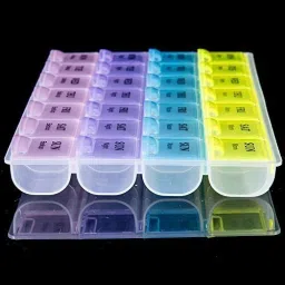 28 days HENT 1pcs , 1week Pill Medicine Tablet Case box Pill Box-19
