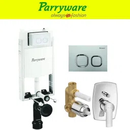 Half Frame Concealed Cistern, with divater body upper crust set of 1 pic 234 Dual Flush Tank-3