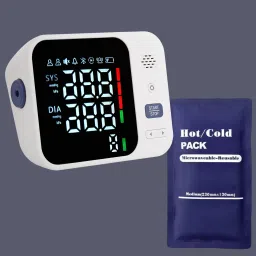 Balson Rechargeable Blood Pressure Monitor with Extra Large Screen & Talking Guidance + Multipurpose Cold Gel Pack for Pain Relief and Post-Surgical Recovery I Bp Monitor-37