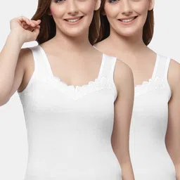 floret Women White, White Camisole-picture-38
