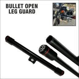Bullet Leg Guard Single Rod with Open Leg Guard Classic Bike Crash Guard-image-49