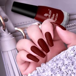 Dark Tan Red Nail Polish: A Perfect Blend of Warm Brown and Deep Red Dark Tan Red-30
