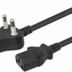 ULTRABYTES Power Cord 1.5 m Power Cable Cord for Desktops PC and Printers/Monitor SMPS Power Cable IEC Mains Power Supply Cable.-12