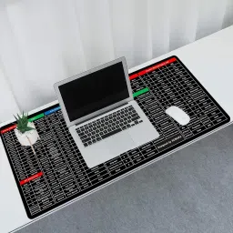 Nappwe Anti-Slip Keyboard Pad with Office Software Shortcuts Pattern Clear Mousepad image 5