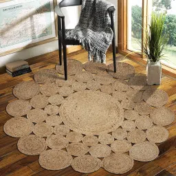 Beige Jute Area Rug-18