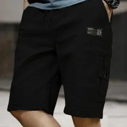 tyrell Solid Men Black Cargo Shorts-picture-7