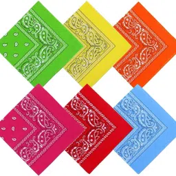 4 YOU Cotton Bandana Men & Women Fashion Soft Stretch Wrap Bandana Headband Hair Band ["Multicolor"] Handkerchief-image-12