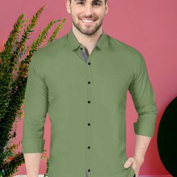 Men Regular Fit Solid Spread Collar Formal Shirt-image-19