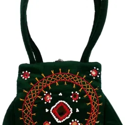 Women Green Hand-held Bag - Small-image-56