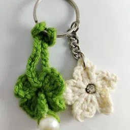 Handmade flower crochet keychain Key Chain-picture-37
