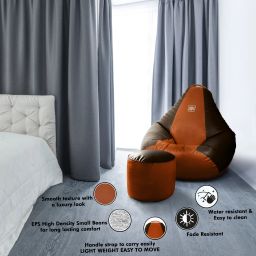 XXXL Tear Drop Bean Bag Cover (Without Beans)-image-72
