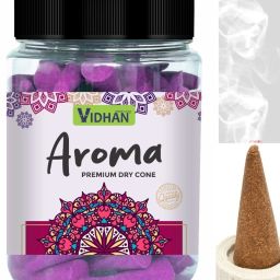 Pooja Dhoop Cones Premium Jar 450 Gm | No Bamboo | No Charcoal AROMA Blossom Dhoop-image-12