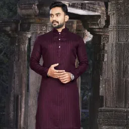 Men Self Design Cotton Blend Ethnic Dress-picture-12