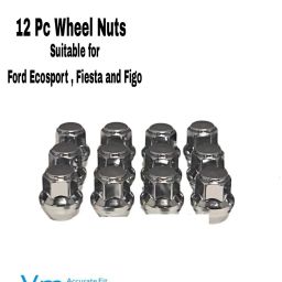 12 Pc Wheel Nuts for Ecosport Fiesta and Figo Wheel Studs-image-26