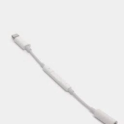 IMMUTABLE White Lightning To Headphone Jack Adapter Model Mh020 (Android, iOS) Y37 Phone Converter image 2