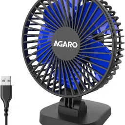AGARO Breeze USB Desktop Fan, 4 Inch Quiet Desktop Fan, USB Plug-In, 3 Speeds, 34066 USB Fan-17