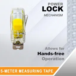 aldeco 5M Measuring Tape with Dual Scale and Locking Mechanism for Versatile Tasks Measurement Tape image 4