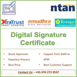 NTAN Digital Signature Assistance: Class 3 (Signing), Class 3 (Signing + Encryption) Combo, DGFT DSCs for Individuals & Organizations image 2