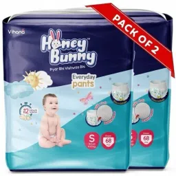 Baby Diaper Pants with bubble top sheet| Extra Soft | 12 Hour protection - S-10