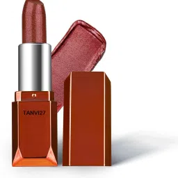 Pearl-Shining Finish Shimmering Rust Red Lipstick-15
