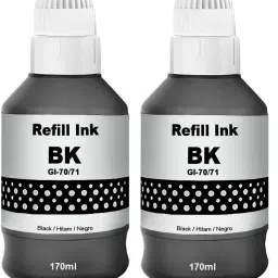 verena GI 71 Black Ink Used For G1020,G1730,G1737 G2020 G2021,G2060,G2730(Pack of 2) Black Ink Bottle-image-56
