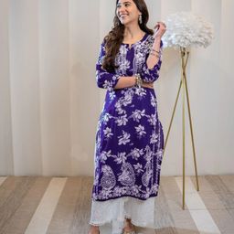 anushansa Women Printed Viscose Rayon Straight Kurta-picture-38